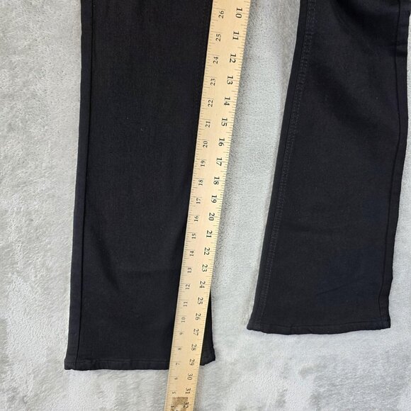 Bamboo Original Denim Jeans Womens 3 Black Bootcut Low Rise Rhinestone Studded - Picture 4 of 12